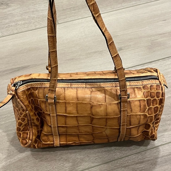 VINTAGE Dooney & Bourke Vintage Crocodile Bayou Collection Shoulder Bag - Picture 2 of 10